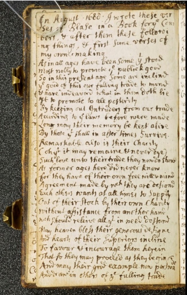 Image of Joseph Bufton's manuscript, c.1686